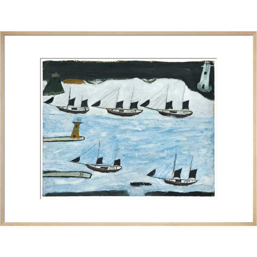 Five ships - Mount's Bay - Art Print