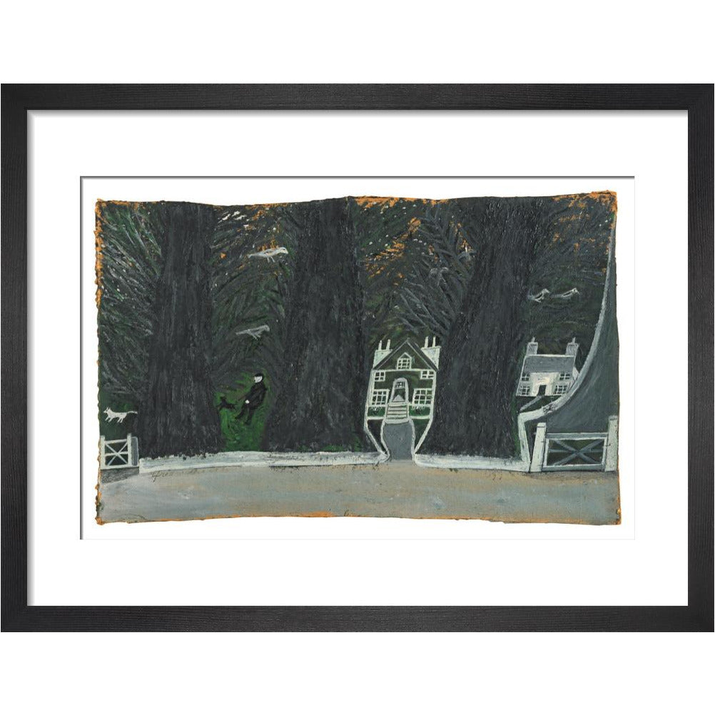 Cottages in a wood - Art print