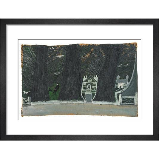 Cottages in a wood - Art print