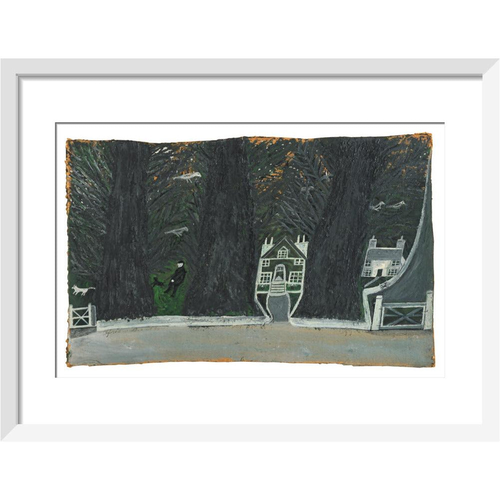 Cottages in a wood - Art print