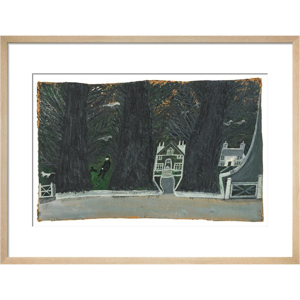 Cottages in a wood - Art print