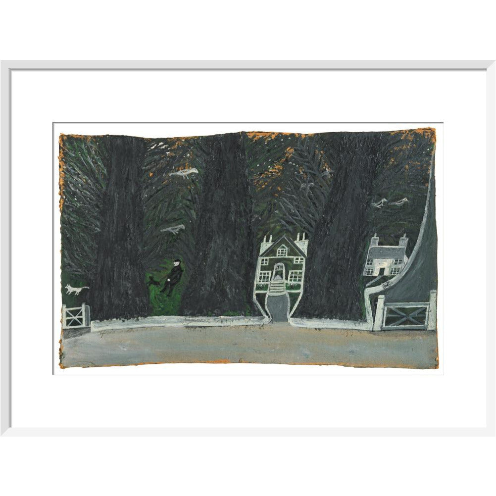 Cottages in a wood - Art print