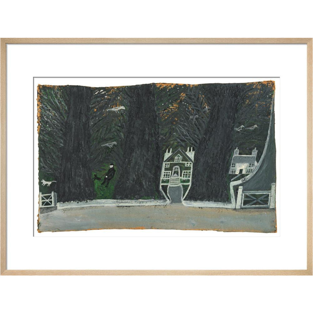 Cottages in a wood - Art print
