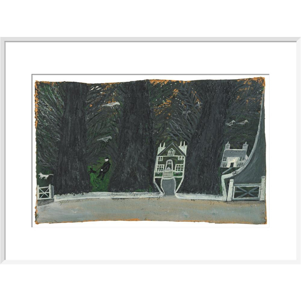 Cottages in a wood - Art print