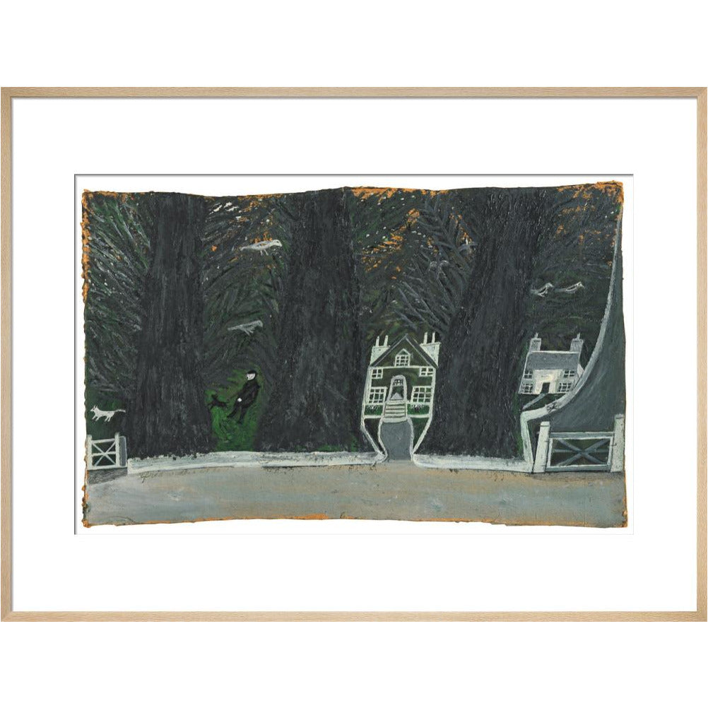 Cottages in a wood - Art print