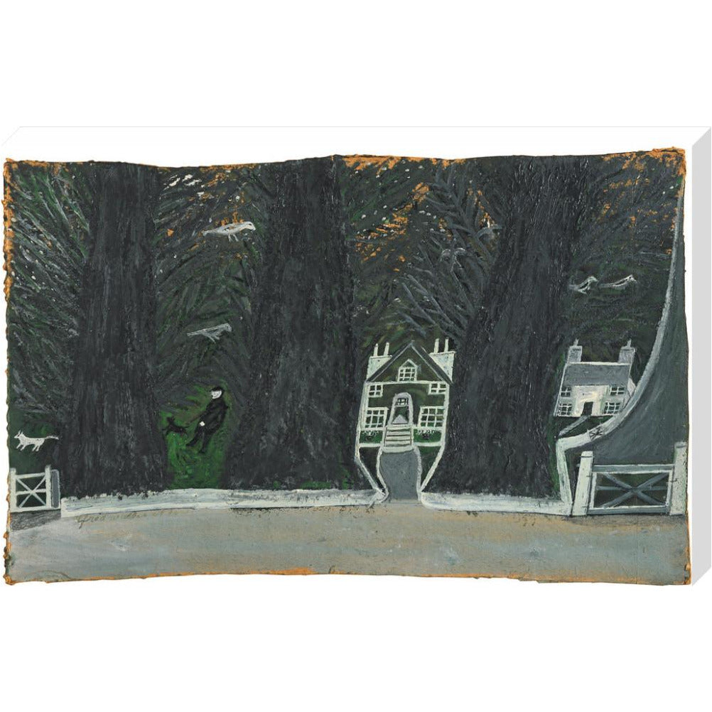 Cottages in a wood - Art print