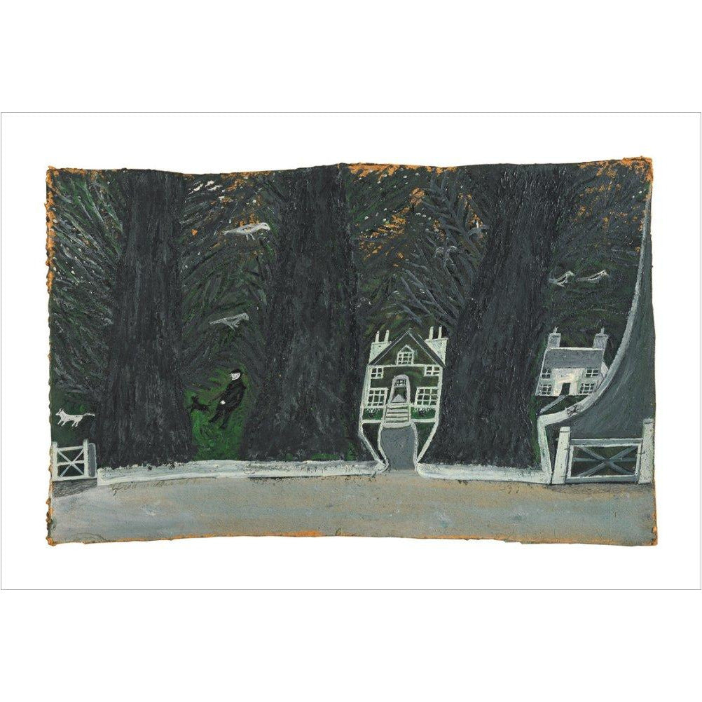 Cottages in a wood - Art print