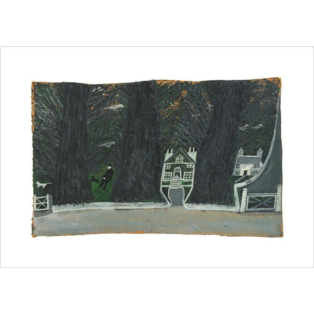 Cottages in a wood - Art print