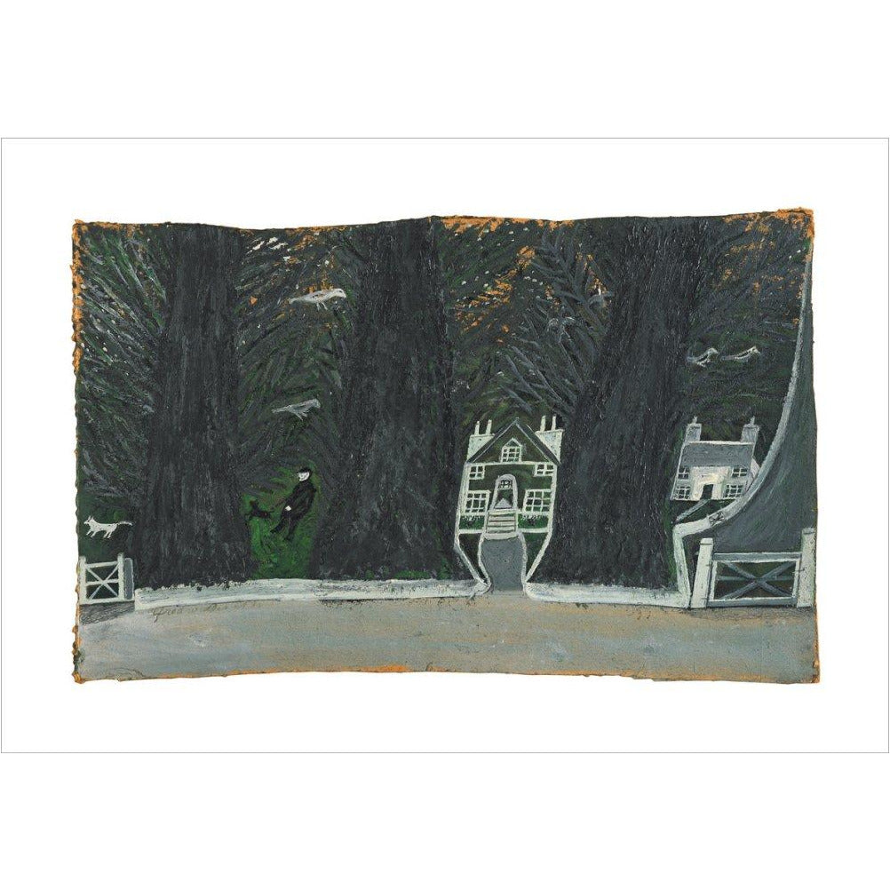 Cottages in a wood - Art print