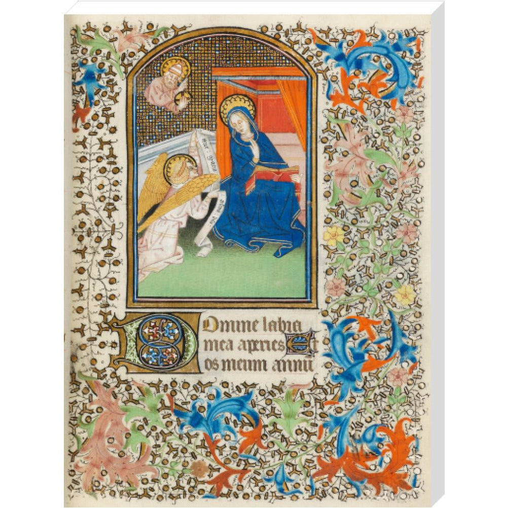 The Annunciation, Besancon Book of Hours - Art print
