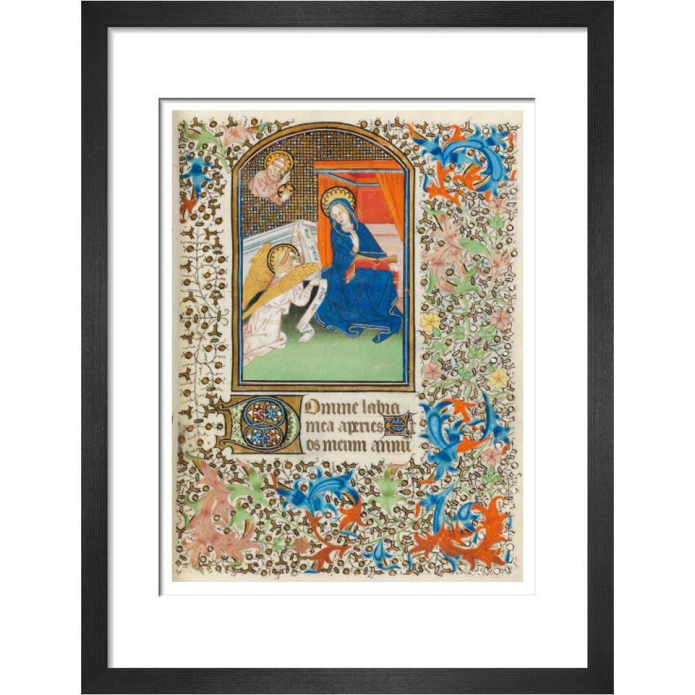 The Annunciation, Besancon Book of Hours - Art print