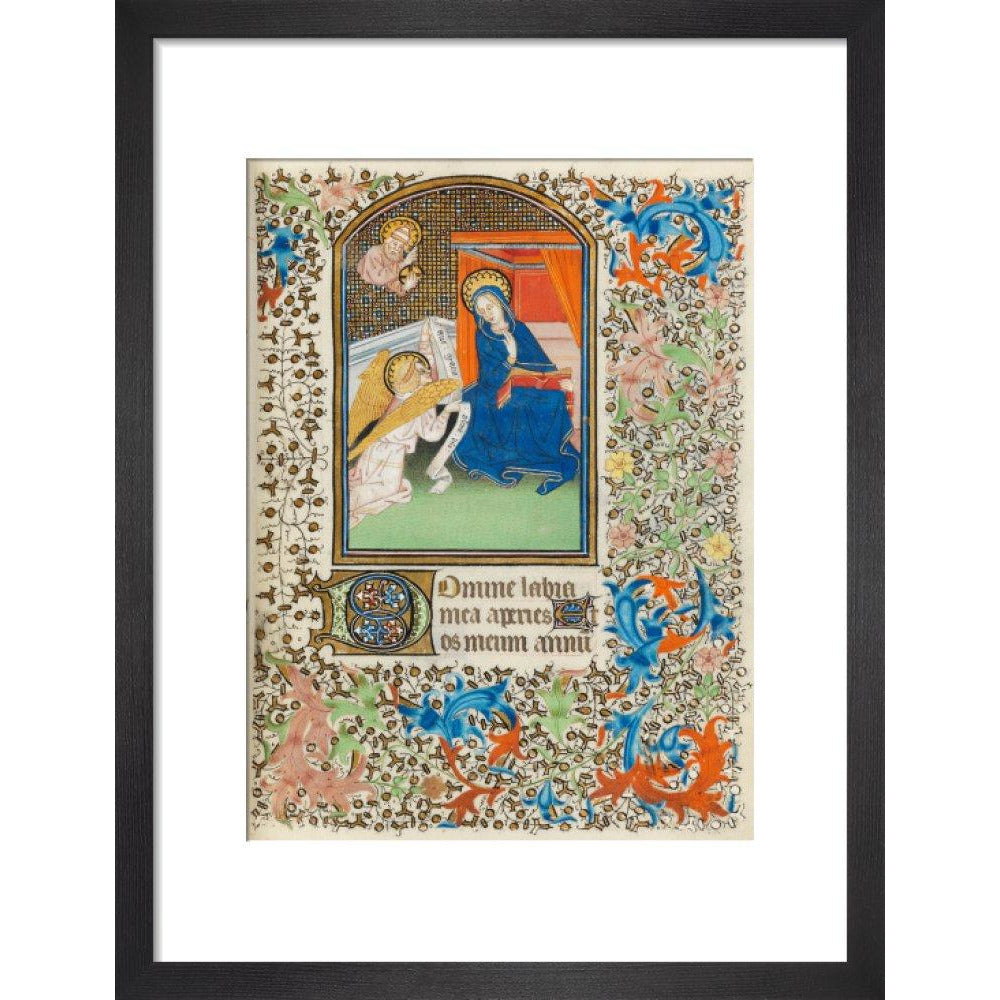 The Annunciation, Besancon Book of Hours - Art print
