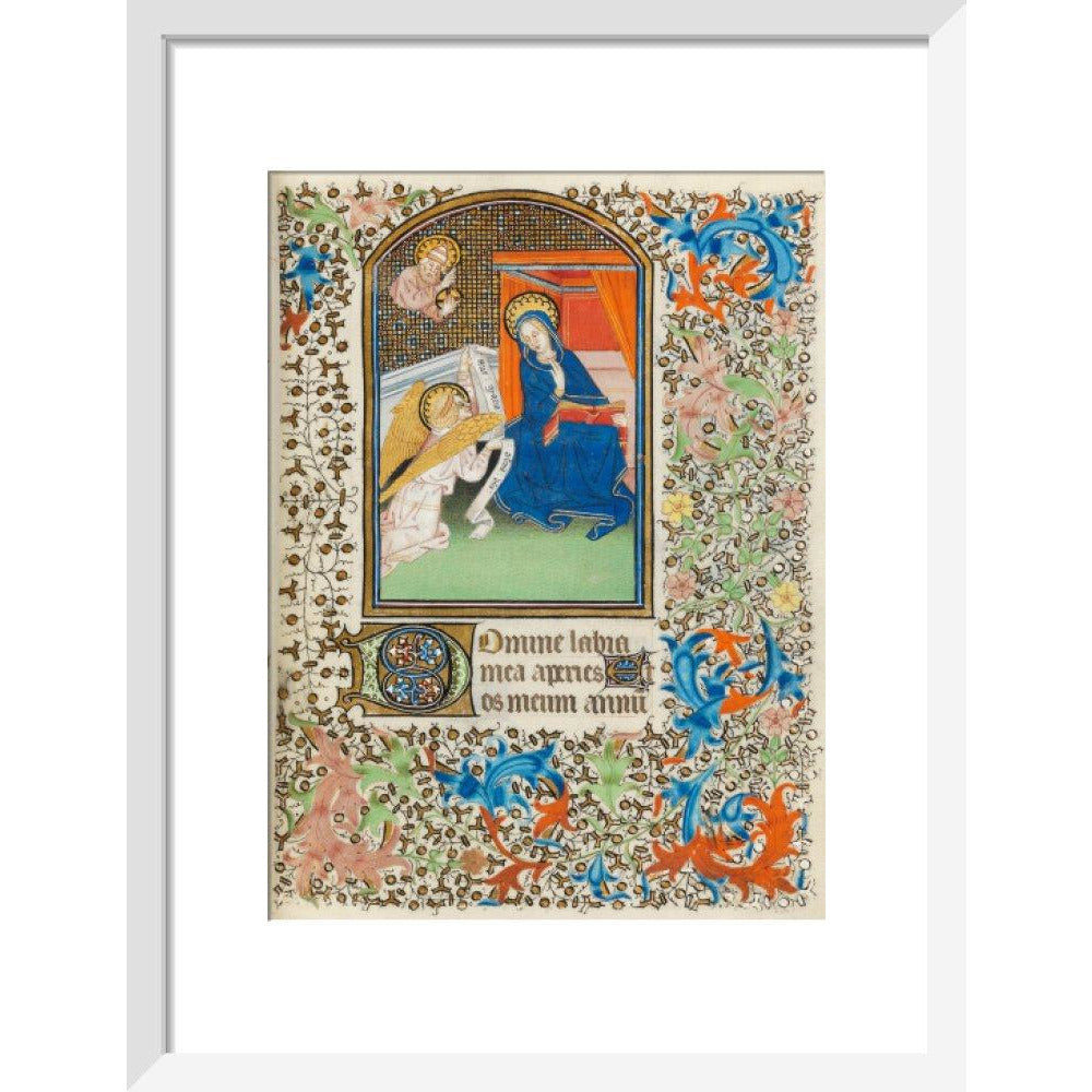 The Annunciation, Besancon Book of Hours - Art print