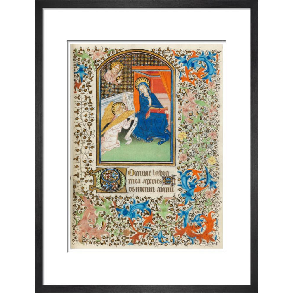 The Annunciation, Besancon Book of Hours - Art print