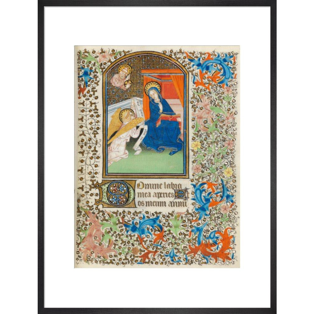 The Annunciation, Besancon Book of Hours - Art print
