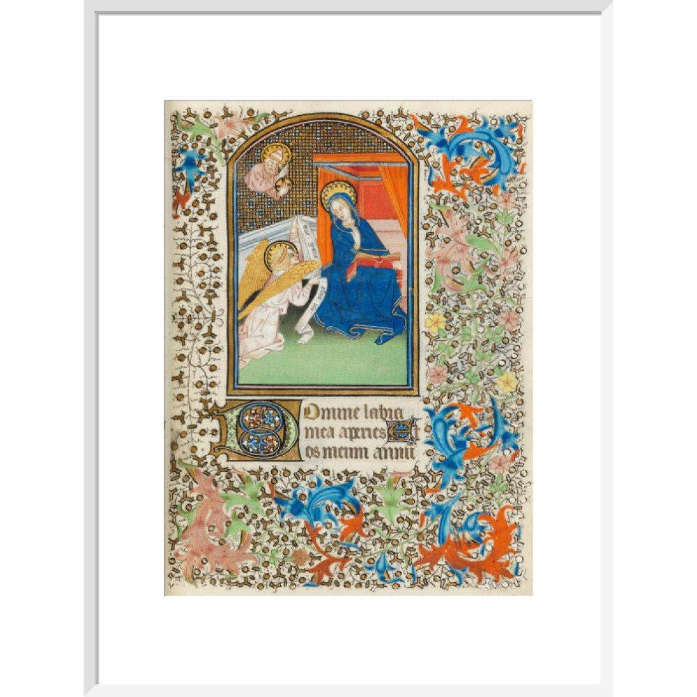 The Annunciation, Besancon Book of Hours - Art print