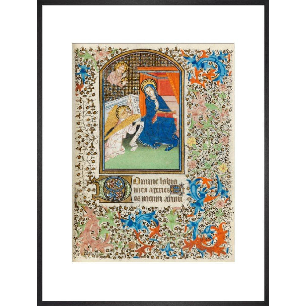 The Annunciation, Besancon Book of Hours - Art print