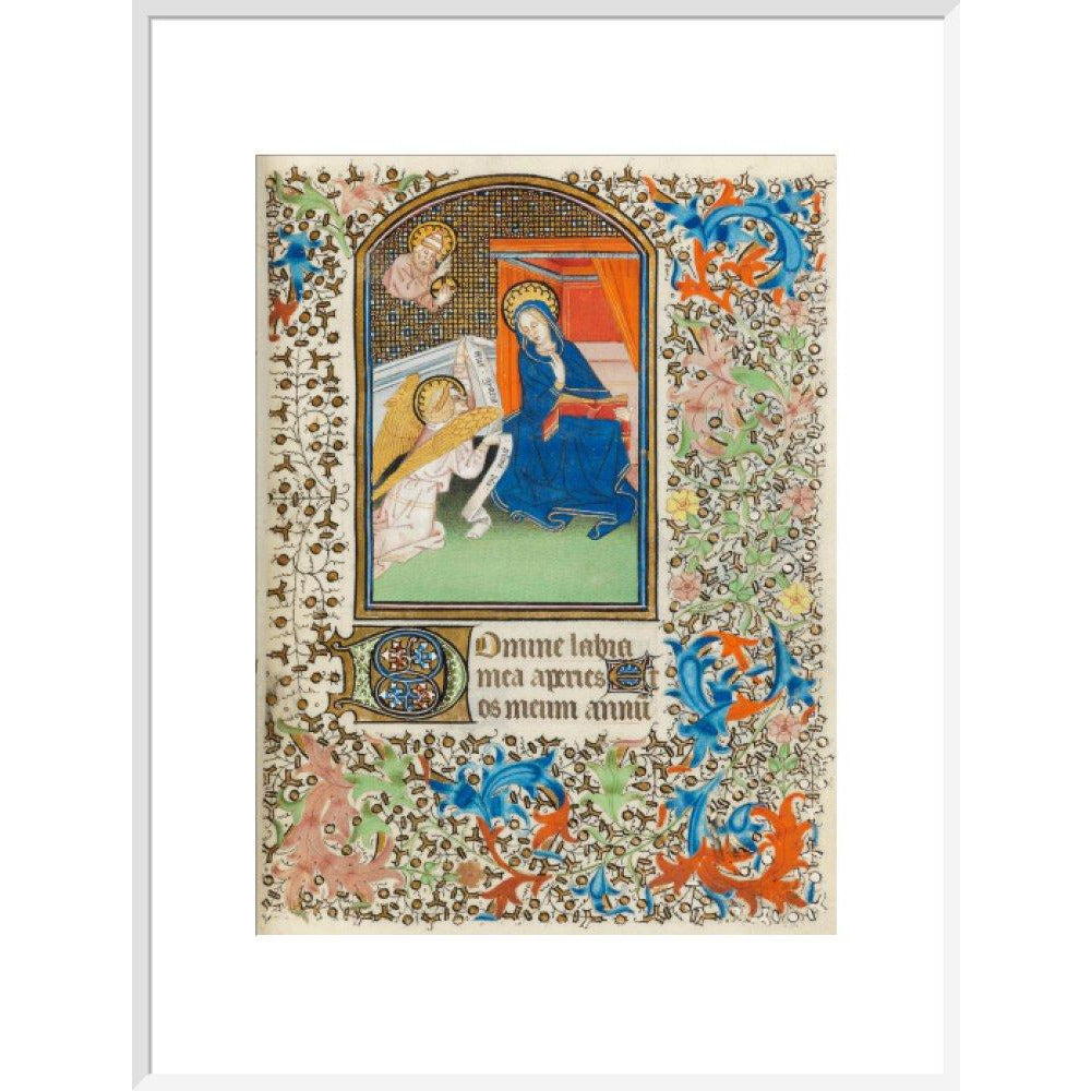 The Annunciation, Besancon Book of Hours - Art print