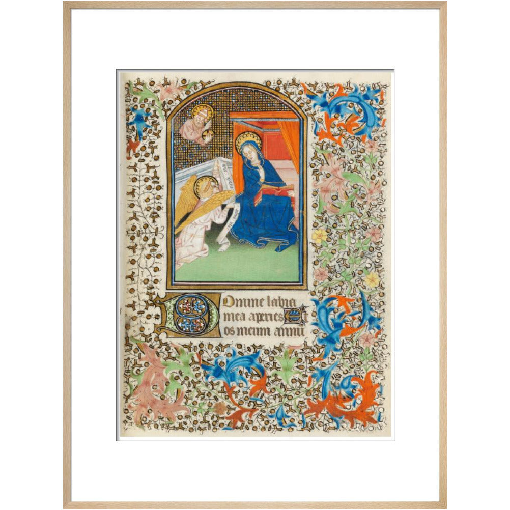 The Annunciation, Besancon Book of Hours - Art print