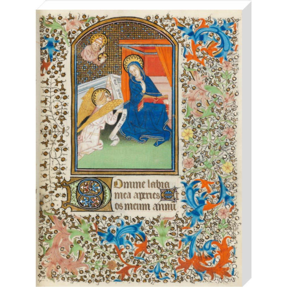 The Annunciation, Besancon Book of Hours - Art print