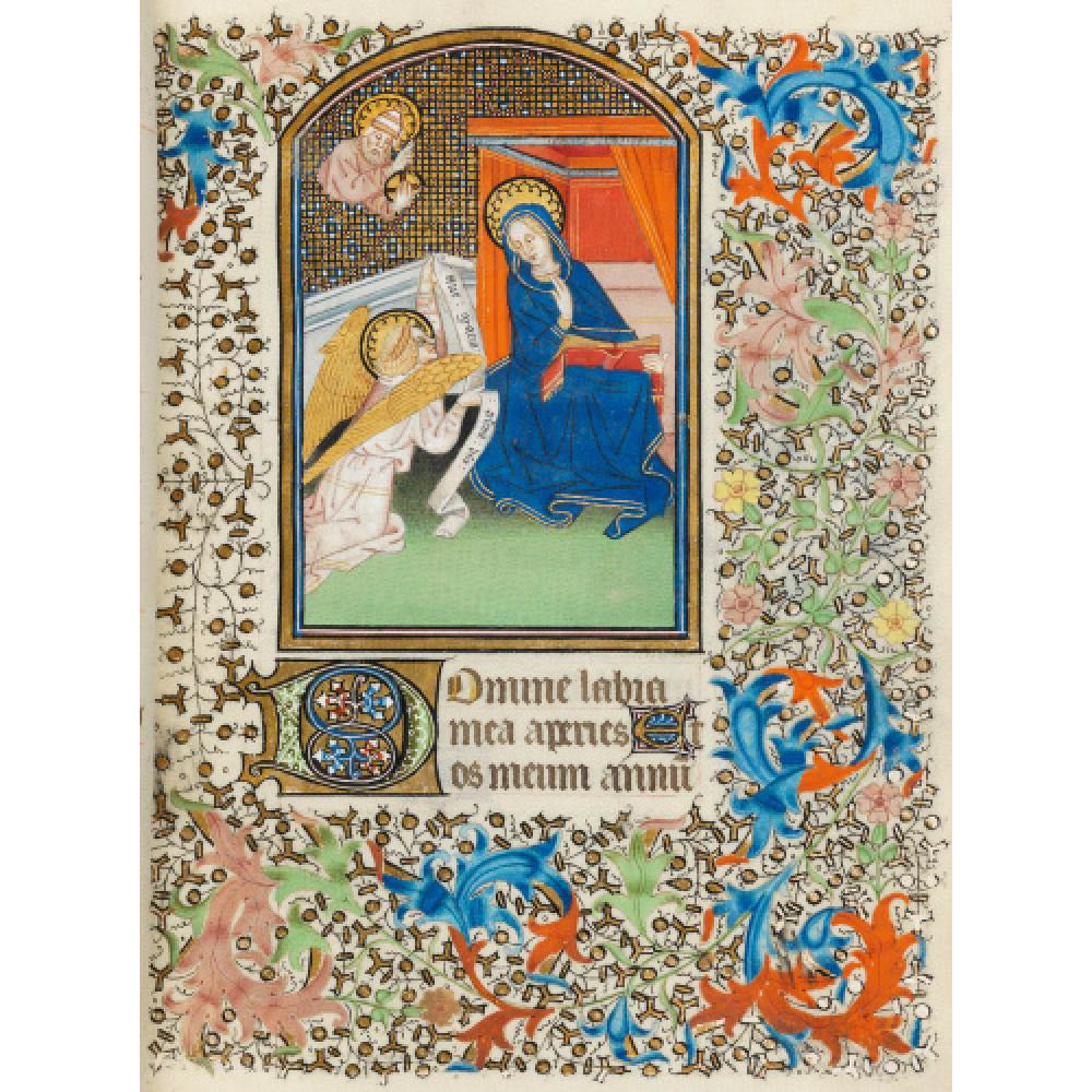 The Annunciation, Besancon Book of Hours - Art print