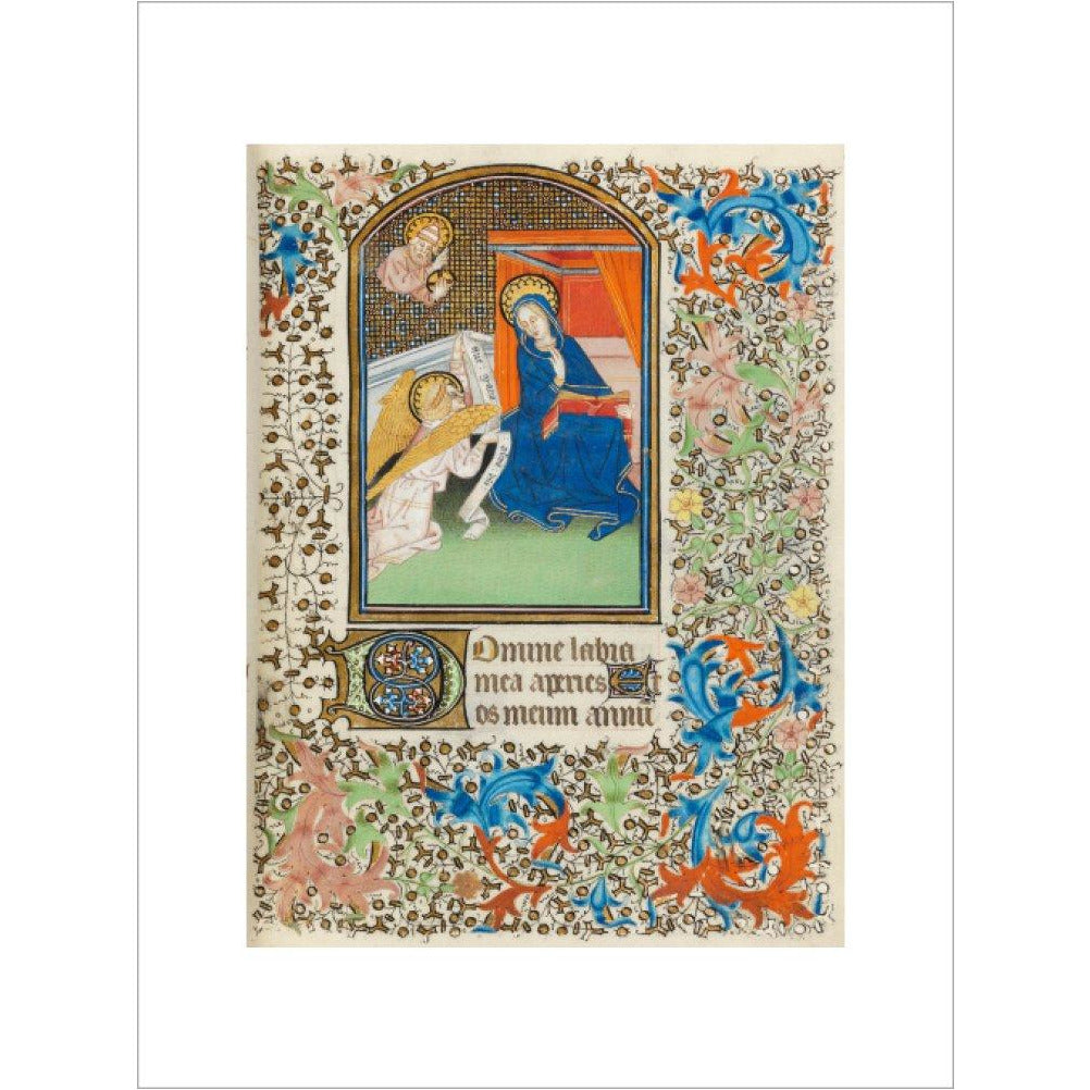 The Annunciation, Besancon Book of Hours - Art print