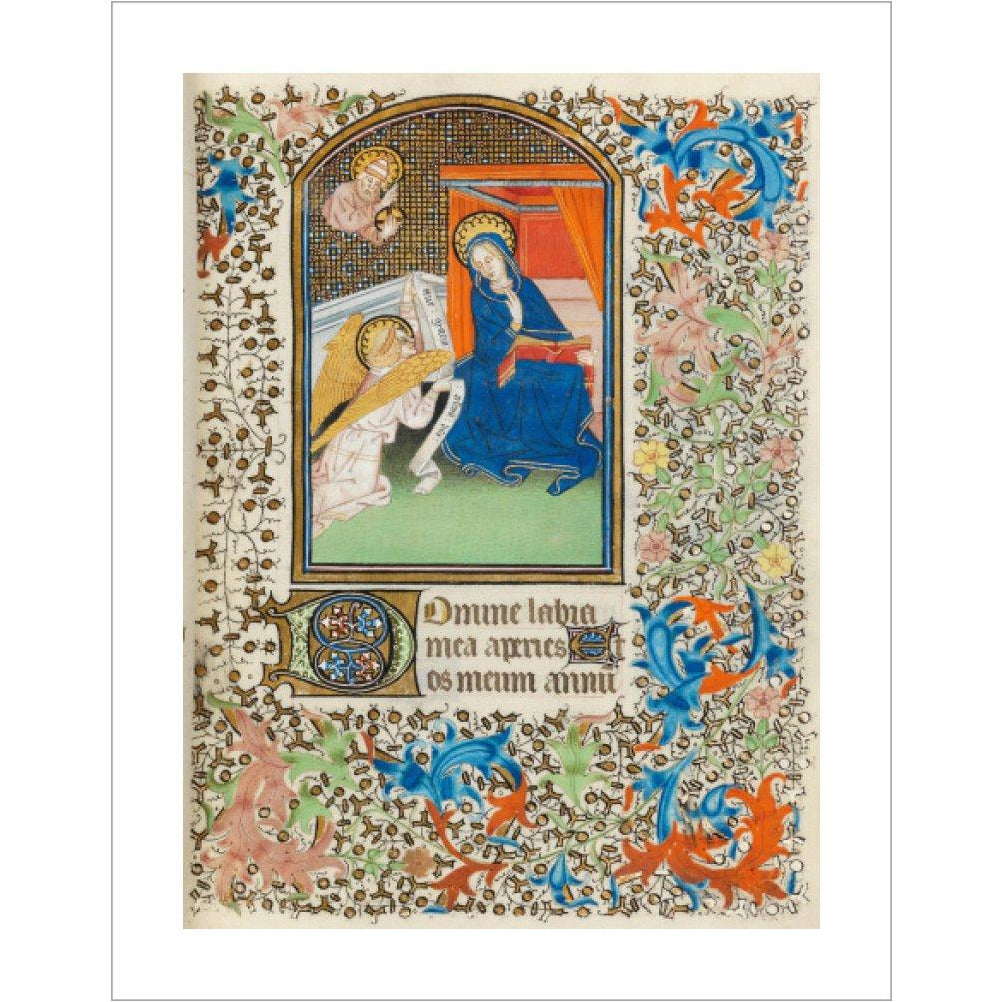 The Annunciation, Besancon Book of Hours - Art print