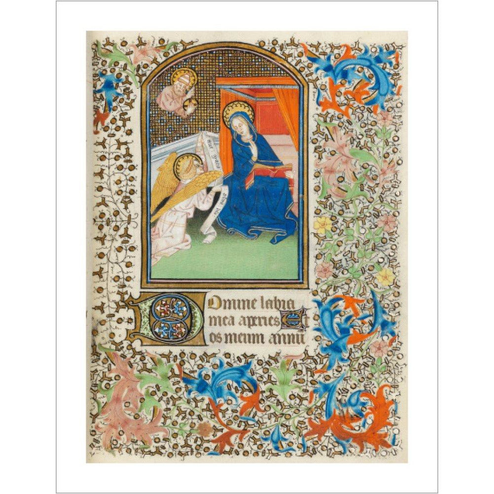 The Annunciation, Besancon Book of Hours - Art print