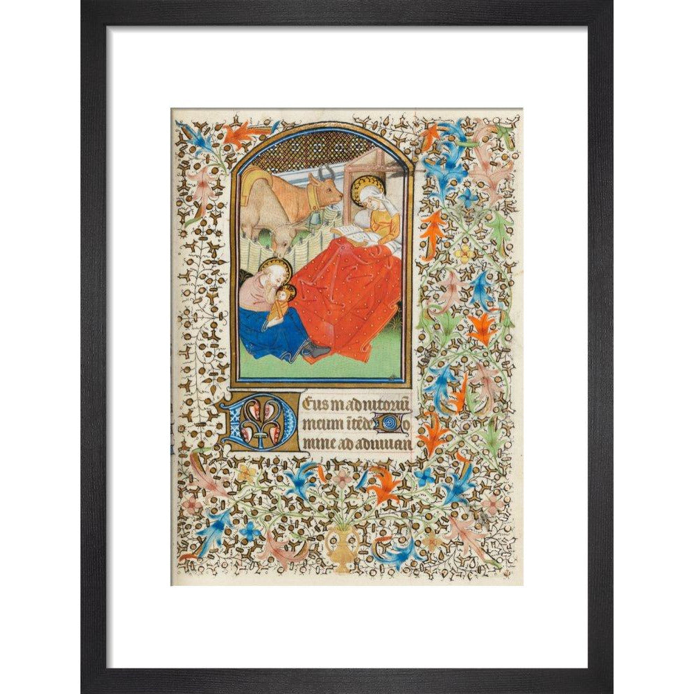 Nativity, with the Virgin reading - Art print