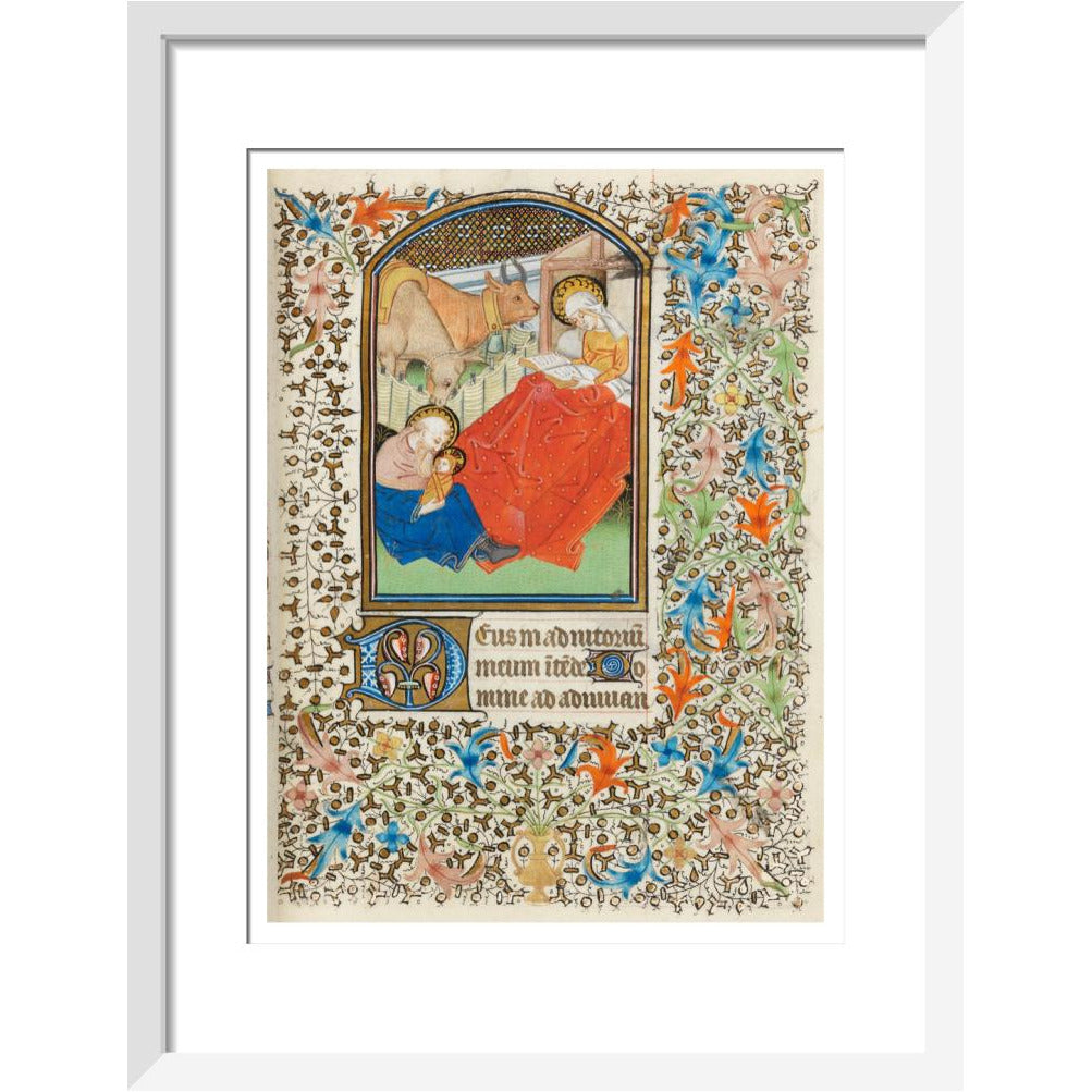 Nativity, with the Virgin reading - Art print