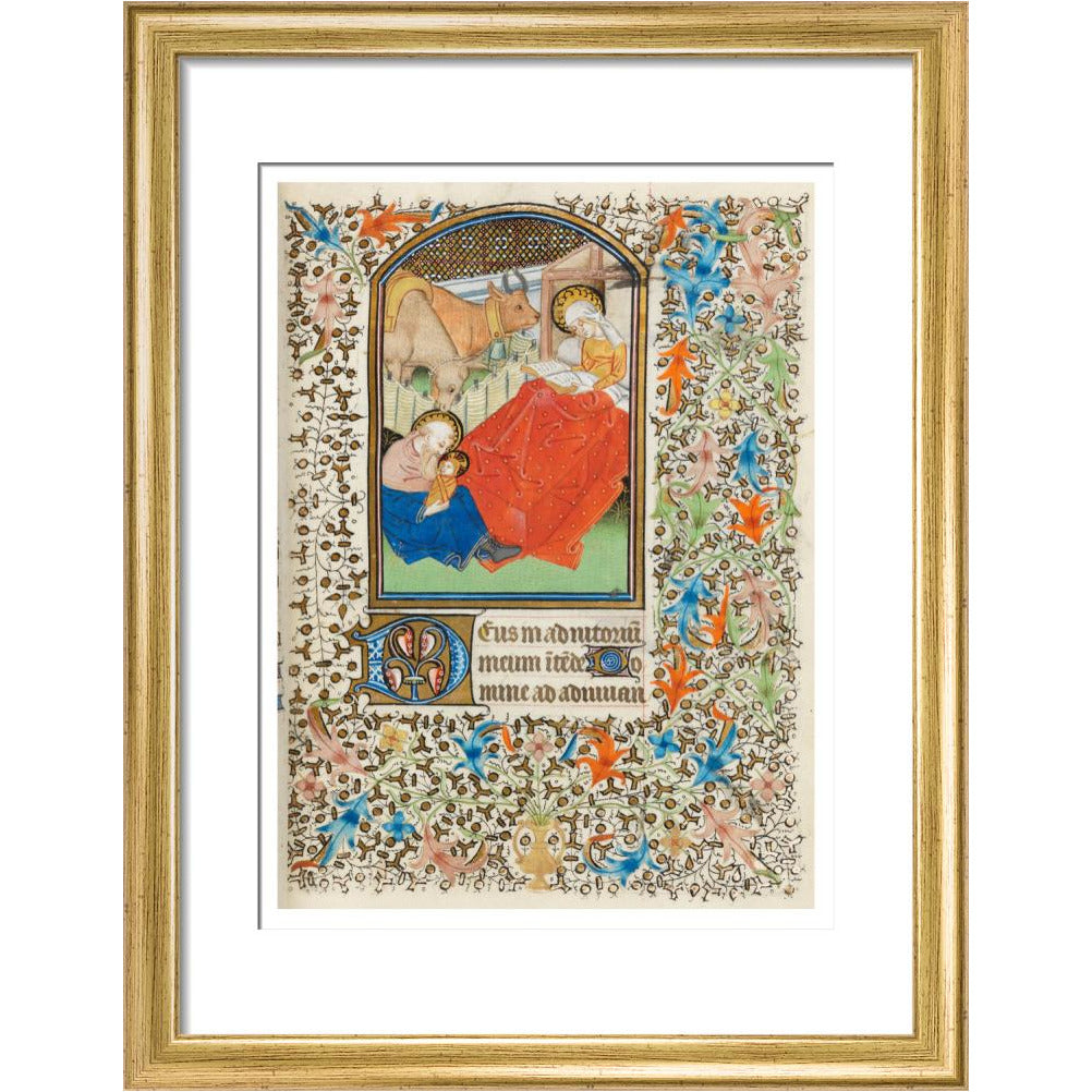 Nativity, with the Virgin reading - Art print