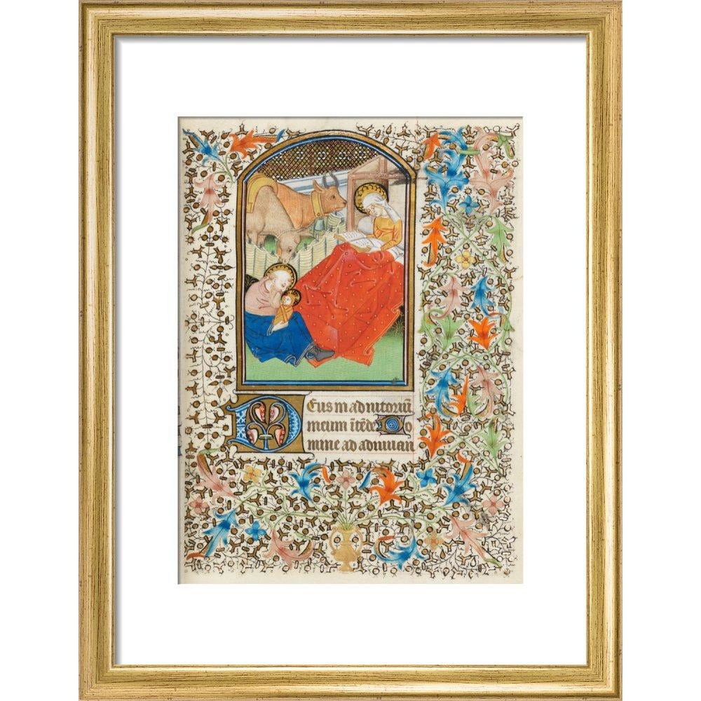 Nativity, with the Virgin reading - Art print