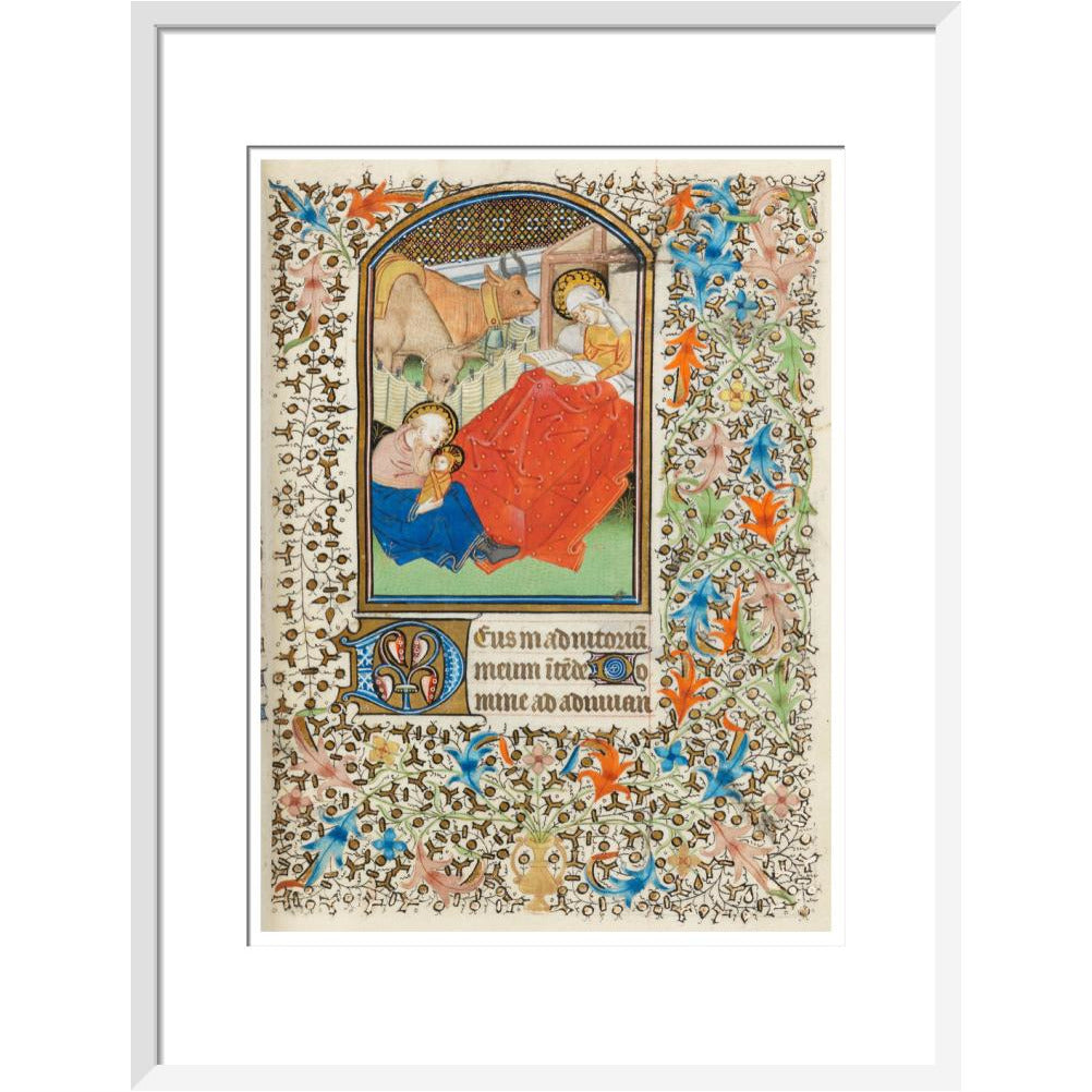 Nativity, with the Virgin reading - Art print