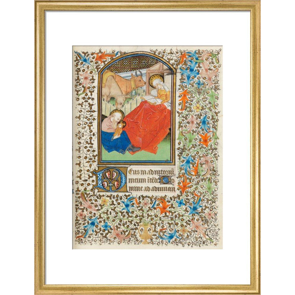 Nativity, with the Virgin reading - Art print