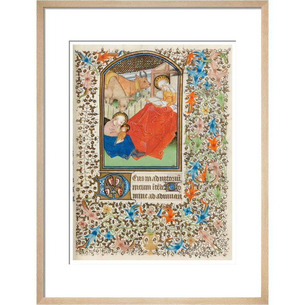 Nativity, with the Virgin reading - Art print