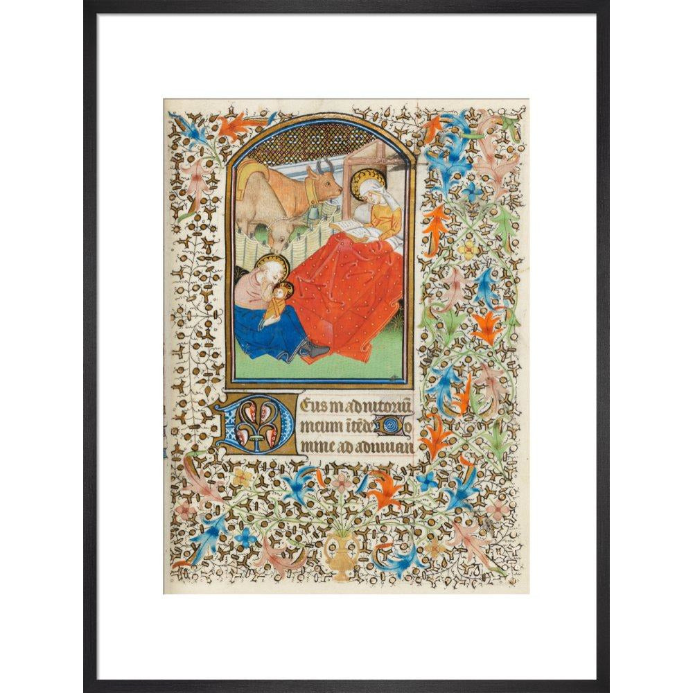 Nativity, with the Virgin reading - Art print