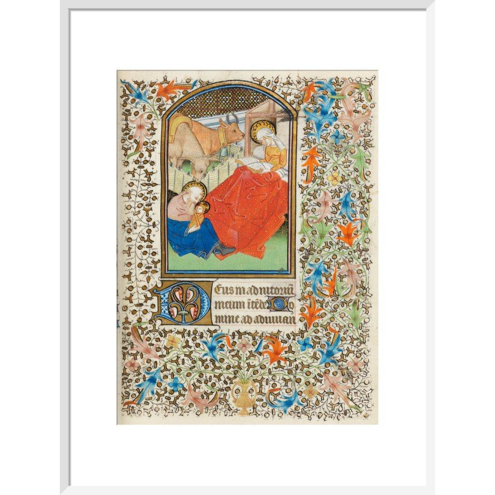 Nativity, with the Virgin reading - Art print