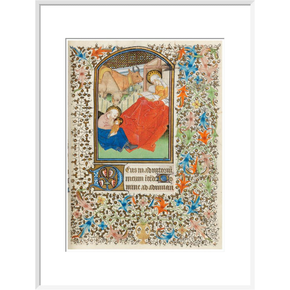 Nativity, with the Virgin reading - Art print