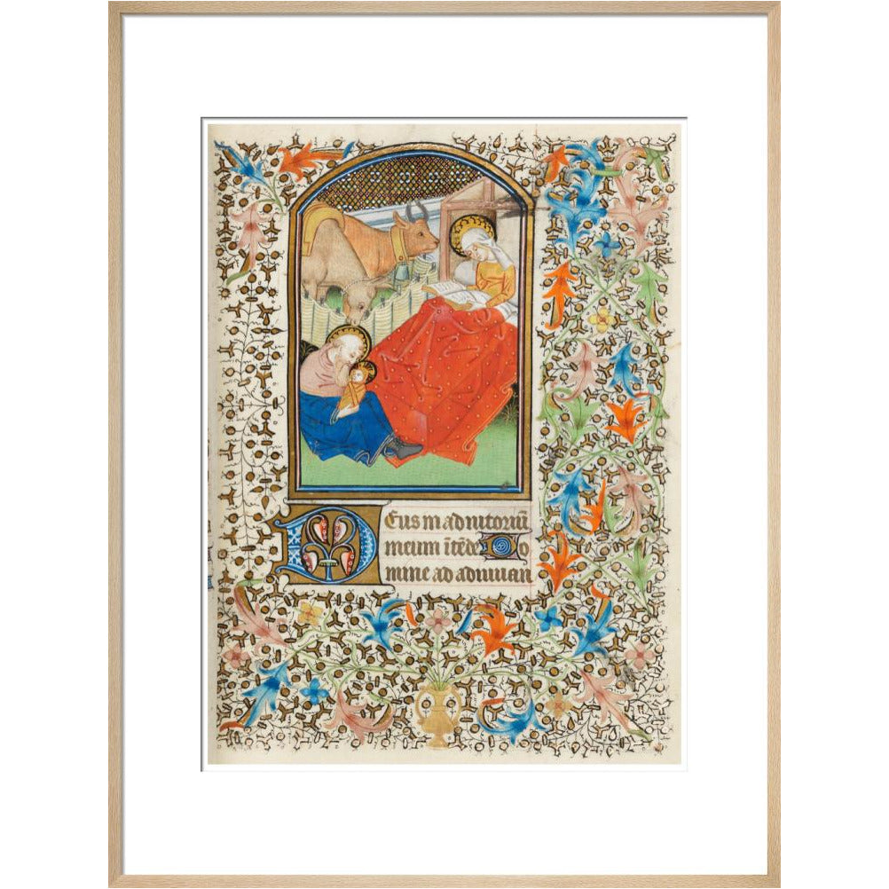 Nativity, with the Virgin reading - Art print