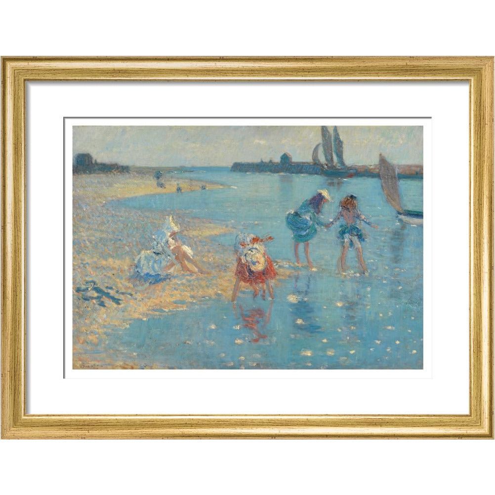 Children Paddling, Walberswick - Art print