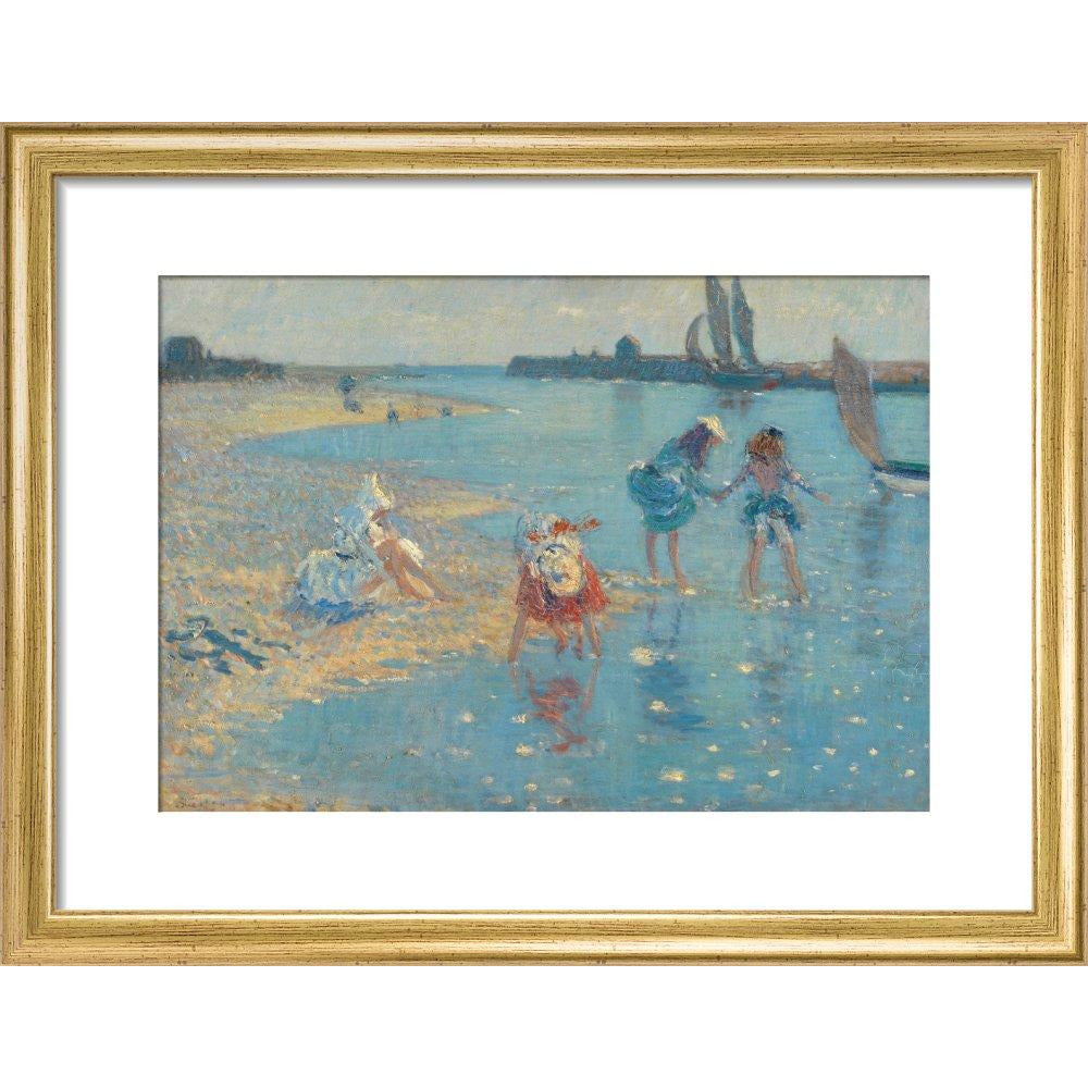Children Paddling, Walberswick - Art print
