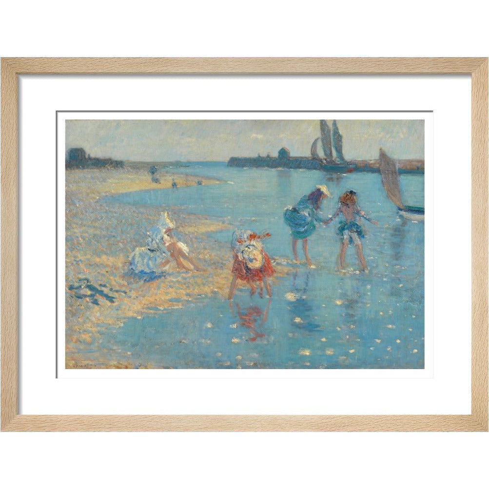 Children Paddling, Walberswick - Art print