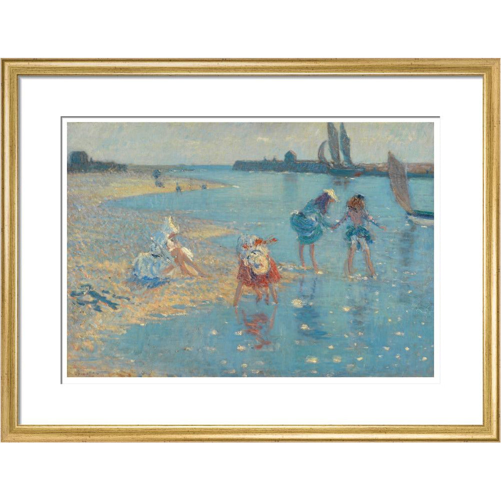 Children Paddling, Walberswick - Art print