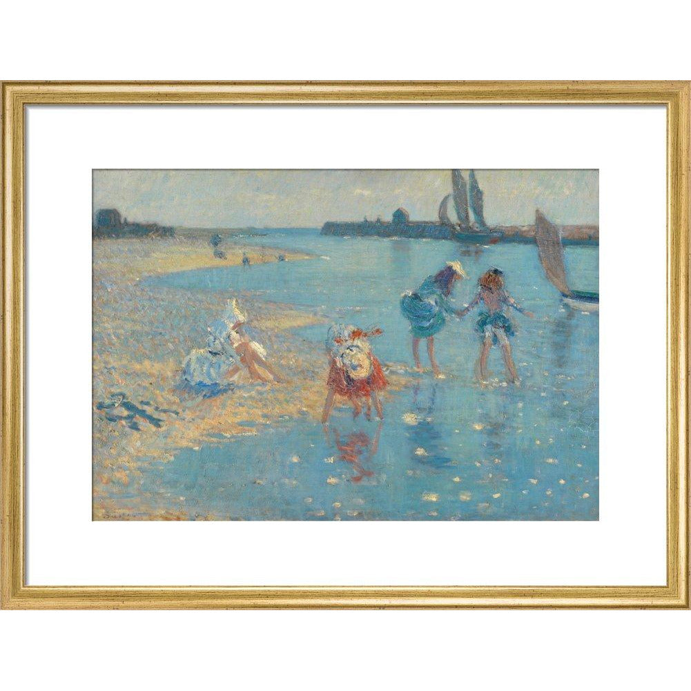 Children Paddling, Walberswick - Art print