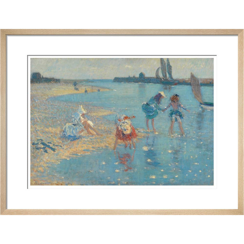 Children Paddling, Walberswick - Art print