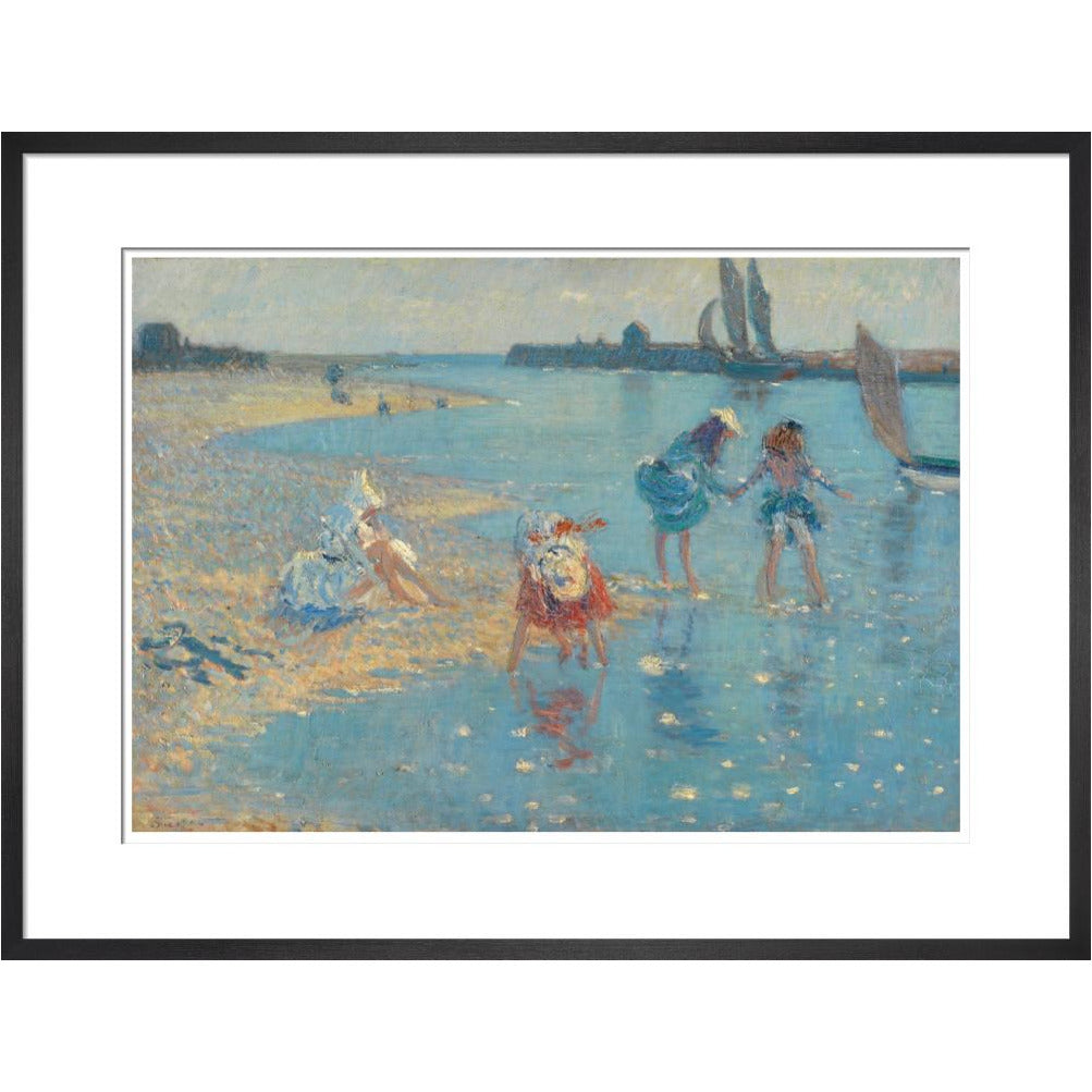 Children Paddling, Walberswick - Art print