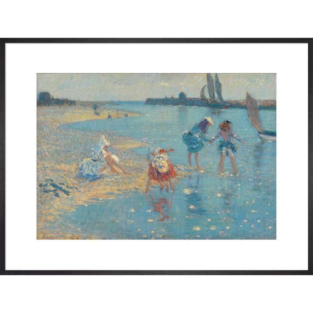 Children Paddling, Walberswick - Art print