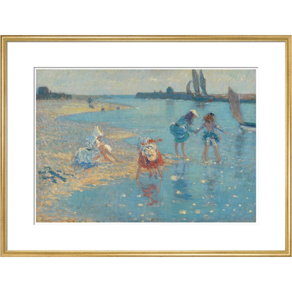 Children Paddling, Walberswick - Art print