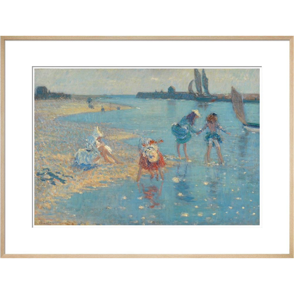 Children Paddling, Walberswick - Art print