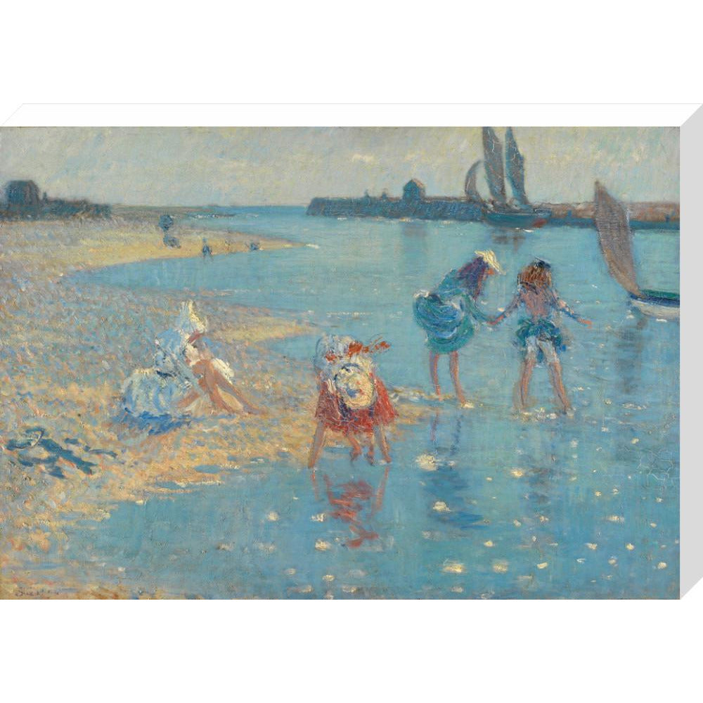 Children Paddling, Walberswick - Art print